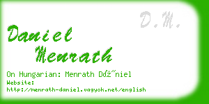 daniel menrath business card